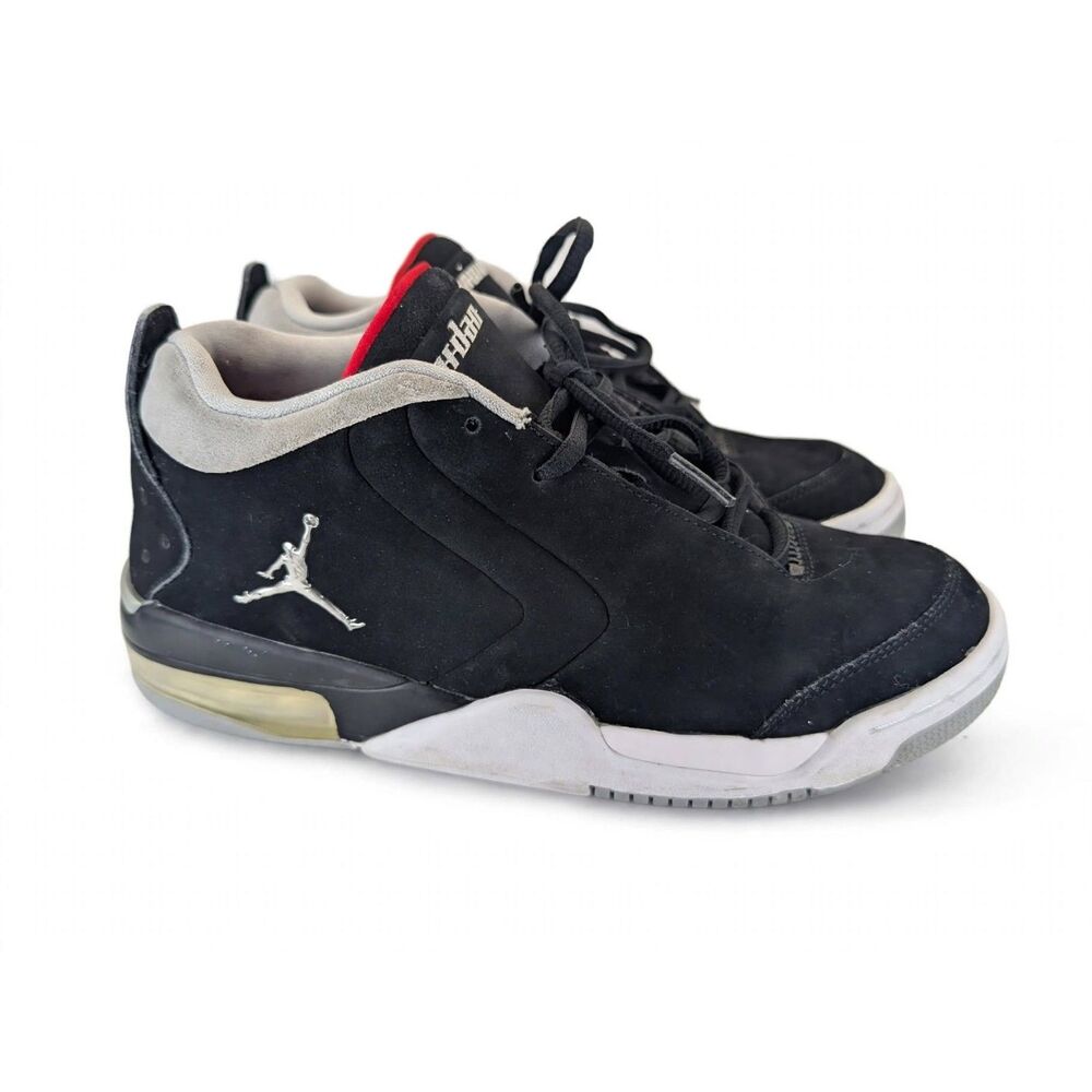 Nike Air Jordan Big Fund GS 7Y BV6434-001 Black Silver Red Youth Preowned
